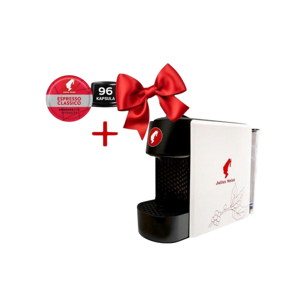 Capsule Coffee Maker Julius Meiln Barista Mini + capsule Espresso Classico 96 buc