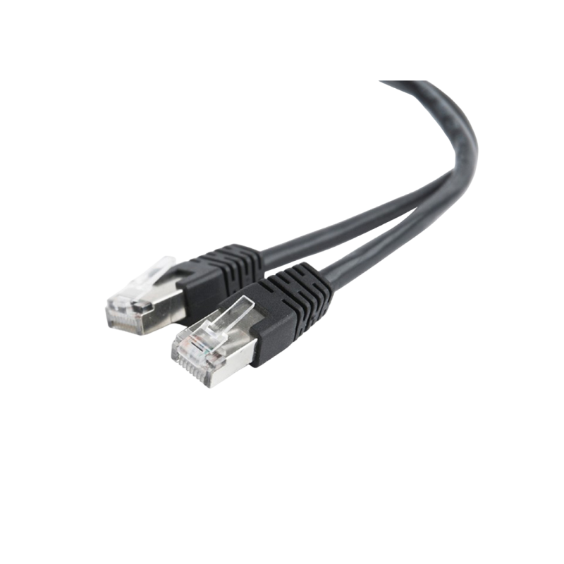 FTP-коммутационный шнур Cablexpert PP22-0.5M/BK, черный