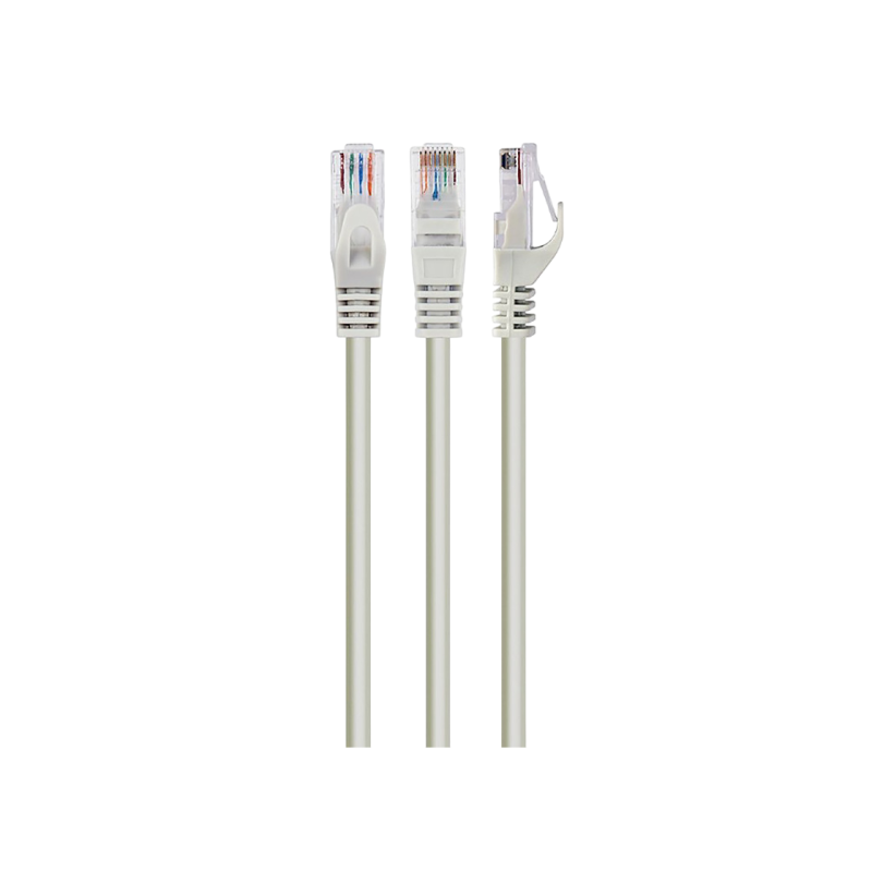 Патч-корд Cat.6U 5 м серый, PP6U-5M, Cablexpert, многожильный неэкранированный