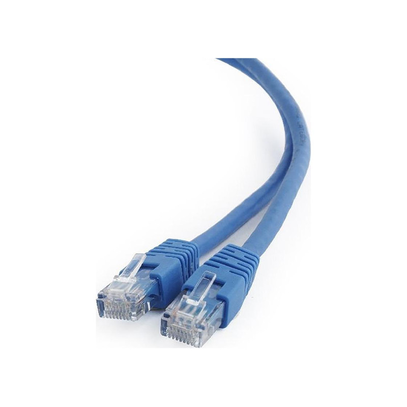 Патч-корд Cat.6U 0,5 м, синий, PP6U-0,5M/B, Cablexpert, многожильный неэкранированный