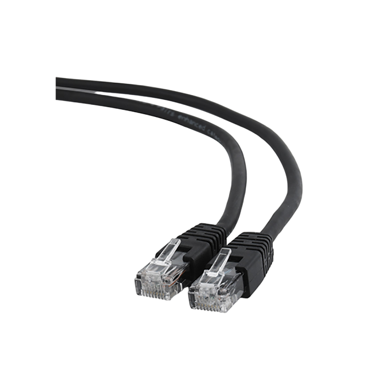 Патч-корд Cat.6U 0,5 м, черный, PP6U-0.5M/B, Cablexpert, многожильный неэкранированный