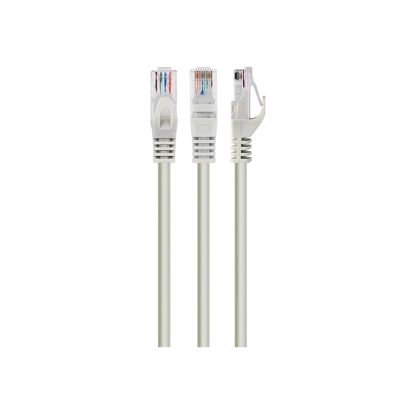 Патч-корд Cat.6U 1 м серый, PP6U-1M, Cablexpert, многожильный неэкранированный