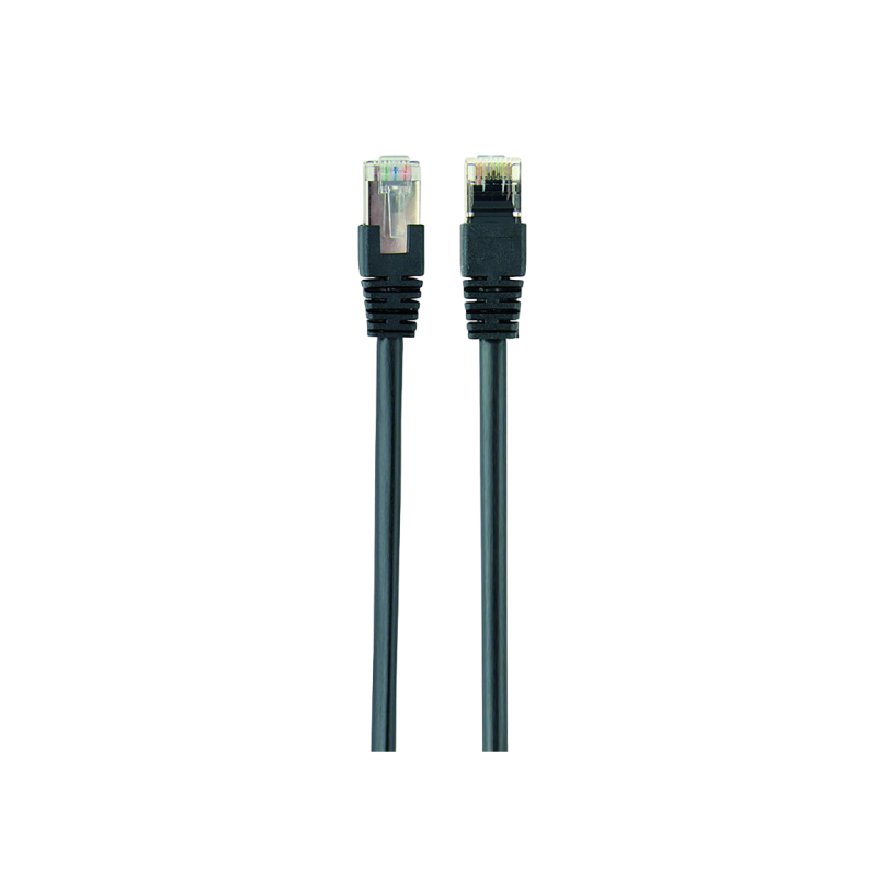 FTP-коммутационный шнур Cablexpert PP22-1M/BK, черный