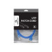 Патч-корд Cat.6U 0,5 м, синий, PP6U-0,5M/B, Cablexpert, многожильный неэкранированный