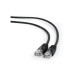 Патч-корд UTP кат. 5E Cablexpert PP12-5M/BK, Черный, 5 м