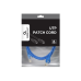 Патч-корд Cat.6U 0,5 м, синий, PP6U-0,5M/B, Cablexpert, многожильный неэкранированный