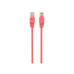 3 м, патч-корд розовый, PP12-3M/RO, Cat.5E, Cablexpert, литые внешние рельефные вилки 50u"