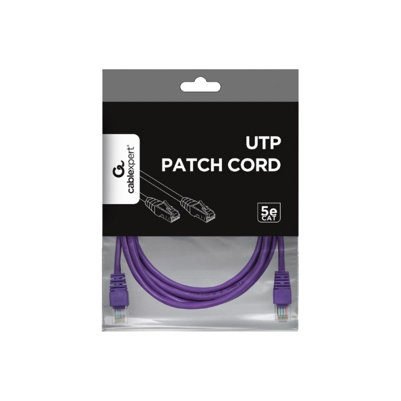 Патч-корд Cablexpert PP12-1M/V, фиолетовый