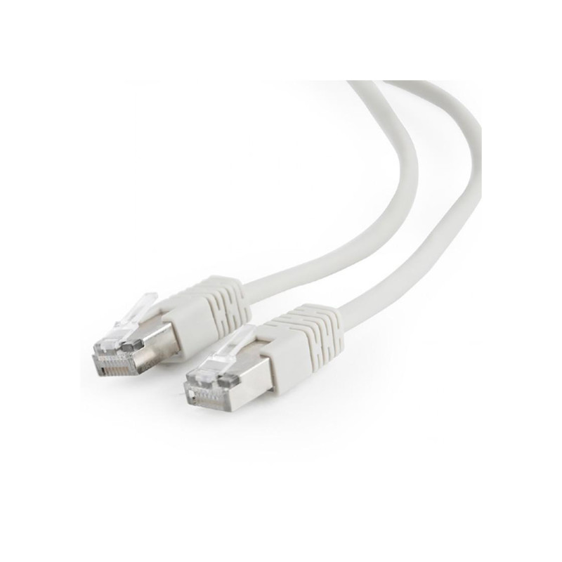 5 м, FTP патч-корд серый, PP22-5M, Cat.5E, Cablexpert, литые внешние рельефные вилки 50u"