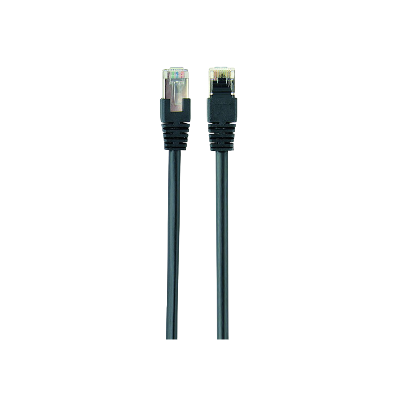 FTP-коммутационный шнур Cablexpert PP22-0.5M/BK, черный