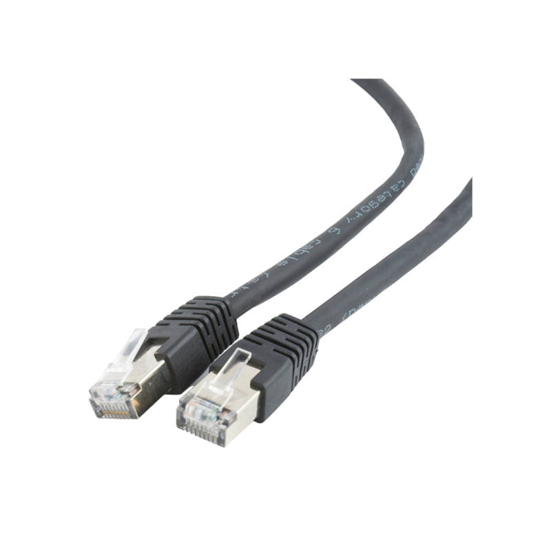 Патч-корд Cat.6/FTP, 2 м, черный, PP6-2M/BK, Cablexpert