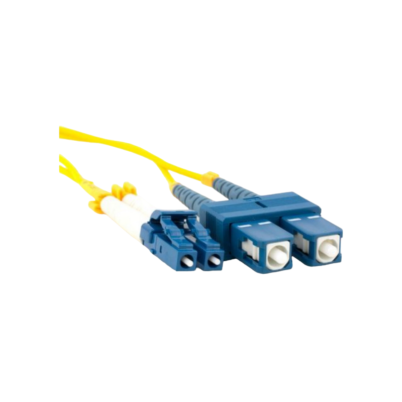 Fiber Optic Patch Cords, Singlemode Duplex LC-SC, 1m