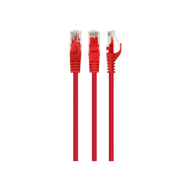 Patch Cord Cat.6U  5m, Red, PP6U-5M/R, Cablexpert, Stranded Unshielded 