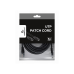 Патч-корд UTP кат. 5E Cablexpert PP12-5M/BK, Черный, 5 м