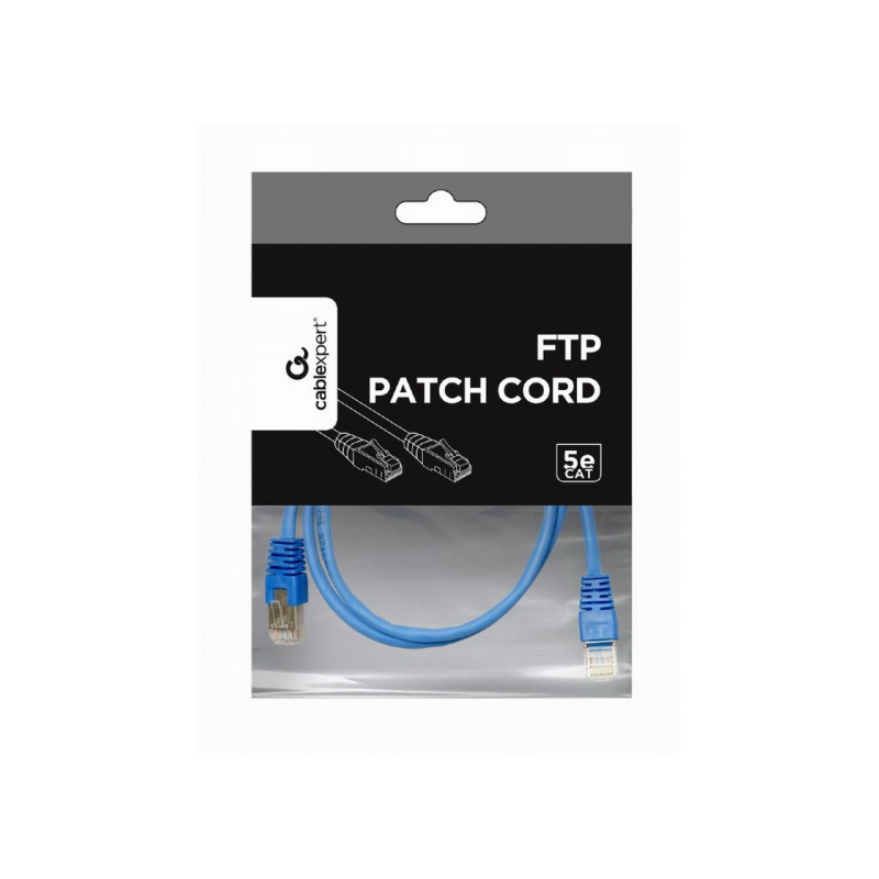FTP-коммутационный шнур Cablexpert PP22-1M/B, синий