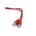 Patch Cord Cat.6U 0.25m, Red, PP6U-0.25M/R, Cablexpert, Stranded Unshielded