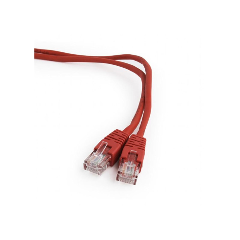 Patch Cord Cat.6U 0.25m, Red, PP6U-0.25M/R, Cablexpert, Stranded Unshielded