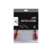 Patch Cord Cat.6U 0.25m, Red, PP6U-0.25M/R, Cablexpert, Stranded Unshielded