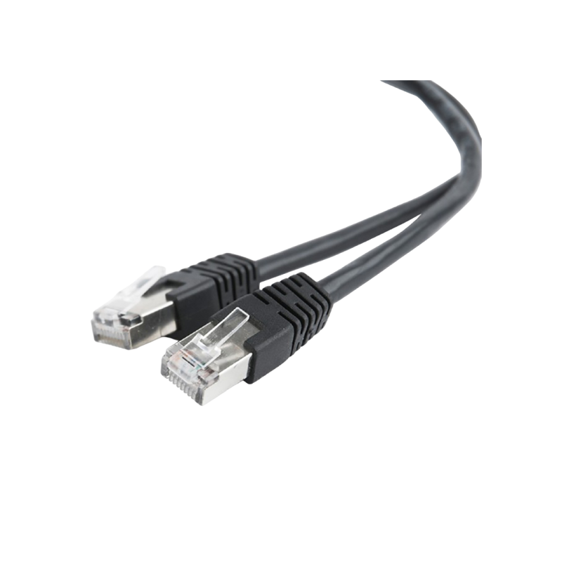 FTP-коммутационный шнур Cablexpert PP22-1M/BK, черный