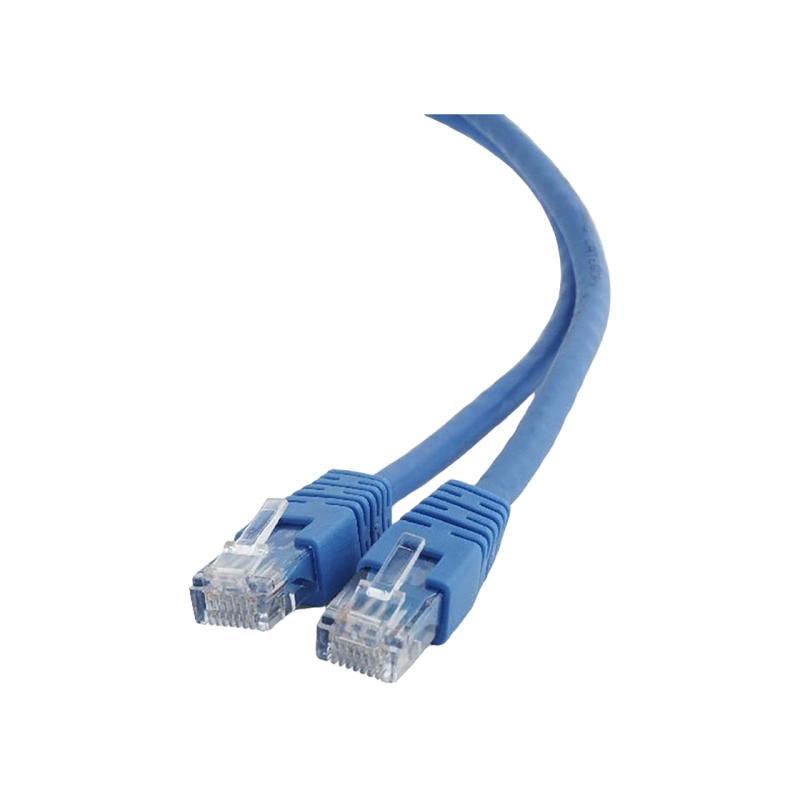 Патч-корд Cat.6U 0,5 м, синий, PP6U-0,5M/B, Cablexpert, многожильный неэкранированный