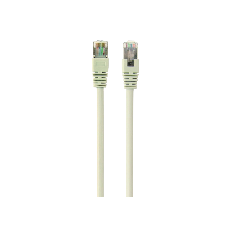 5 м, FTP патч-корд серый, PP22-5M, Cat.5E, Cablexpert, литые внешние рельефные вилки 50u"