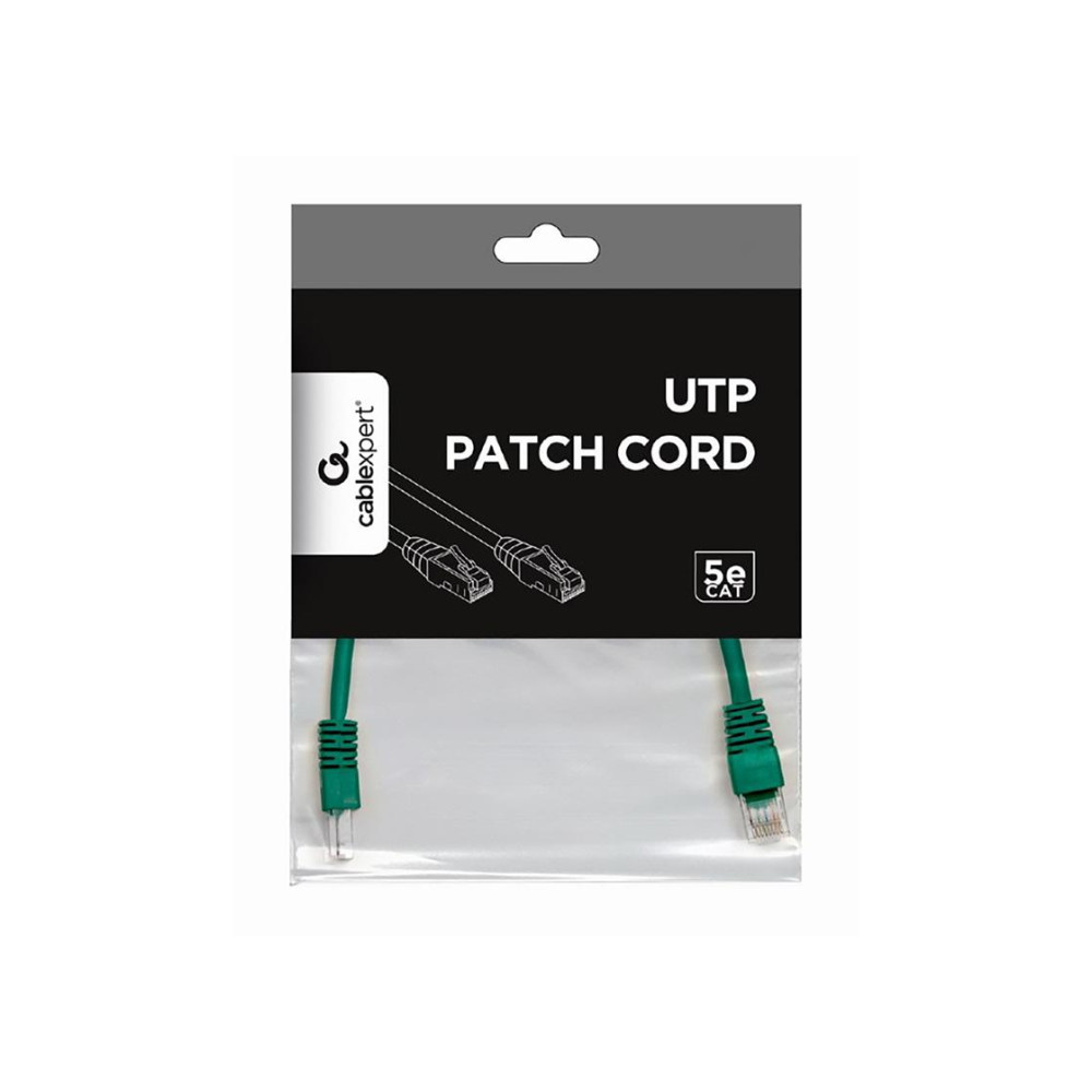 0.25m, Patch Cord Green, PP120.25M/G, Cat.5E, Cablexpert, molded