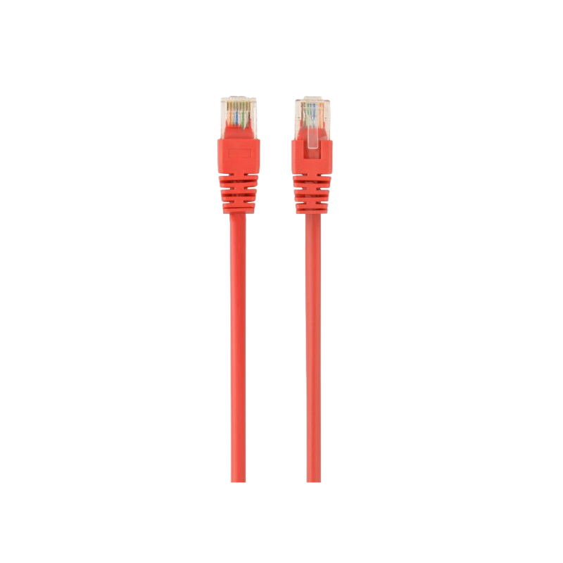 Patch Cord Cat.6U 0.25m, Red, PP6U-0.25M/R, Cablexpert, Stranded Unshielded