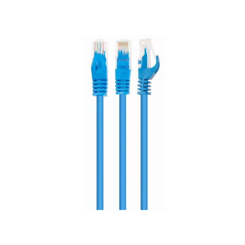 Патч-корд Cat.6U 0,5 м, синий, PP6U-0,5M/B, Cablexpert, многожильный неэкранированный