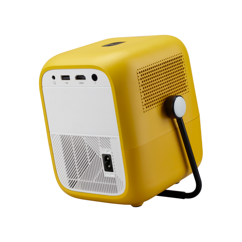 Проектор Acer Aopen QF23s; ЖК-дисплей, FullHD, светодиодная подсветка 250 люм, автофокус, Android, Bluetooth, 2 x 3 Вт, жёлтый цвет и персонализированный комплект