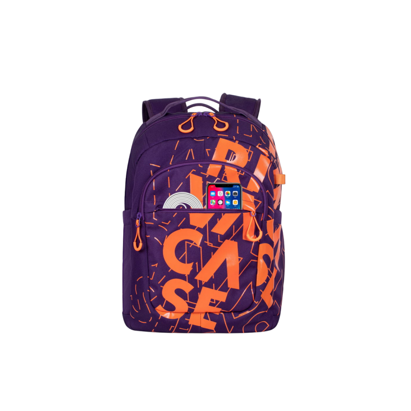 Rucsac Laptop Rivacase 5430, Violet/Orange