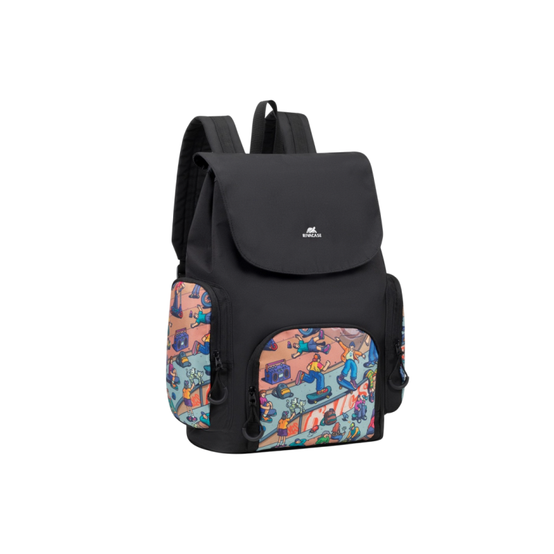 Рюкзак для ноутбука Rivacase 5425, 15L Skaters, Black