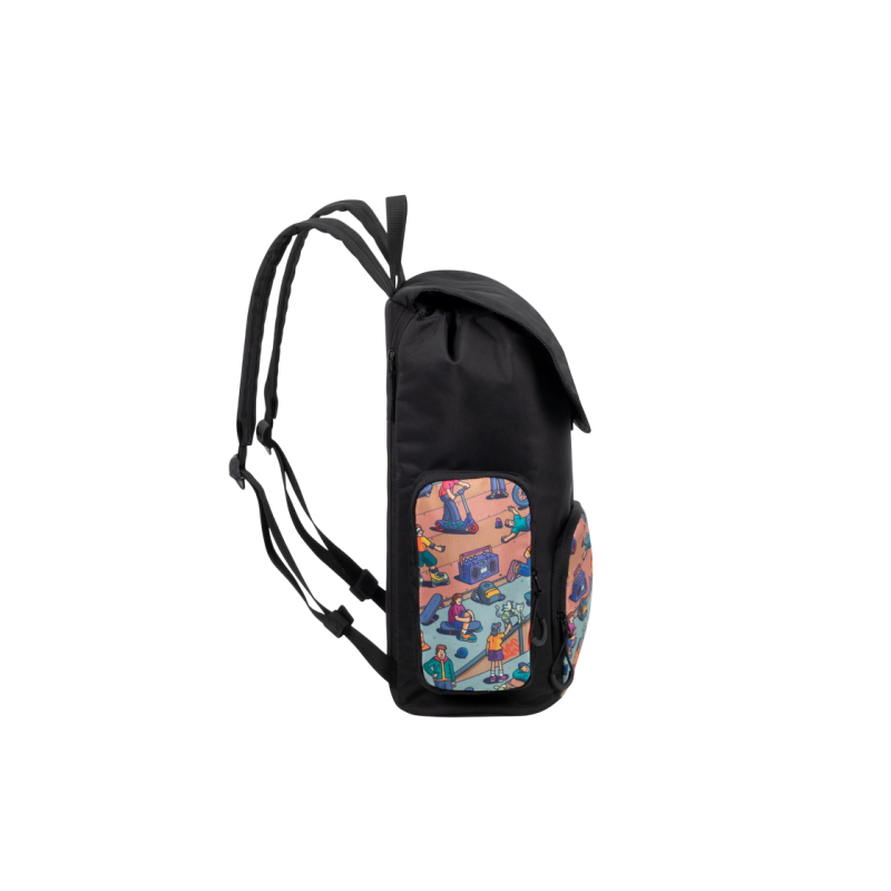 Рюкзак для ноутбука Rivacase 5425, 15L Skaters, Black