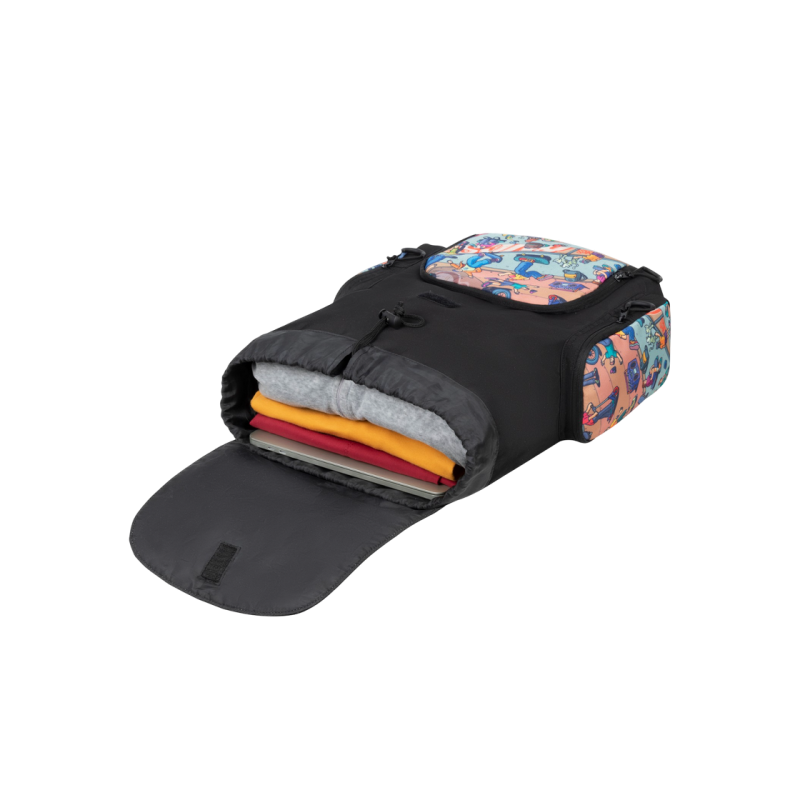 Рюкзак для ноутбука Rivacase 5425, 15L Skaters, Black