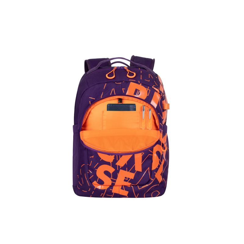 Rucsac Laptop Rivacase 5430, Violet/Orange