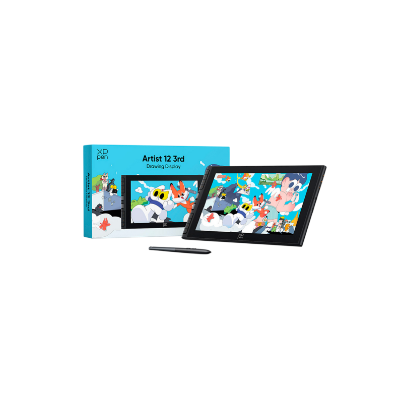 Graphic Display XP Pen Artist 12 3-rd Gen, 60°, 16384 Levels, 10.39” × 5.87”, Full HD, 5080 LPI, 220RPS, X4 Smart,