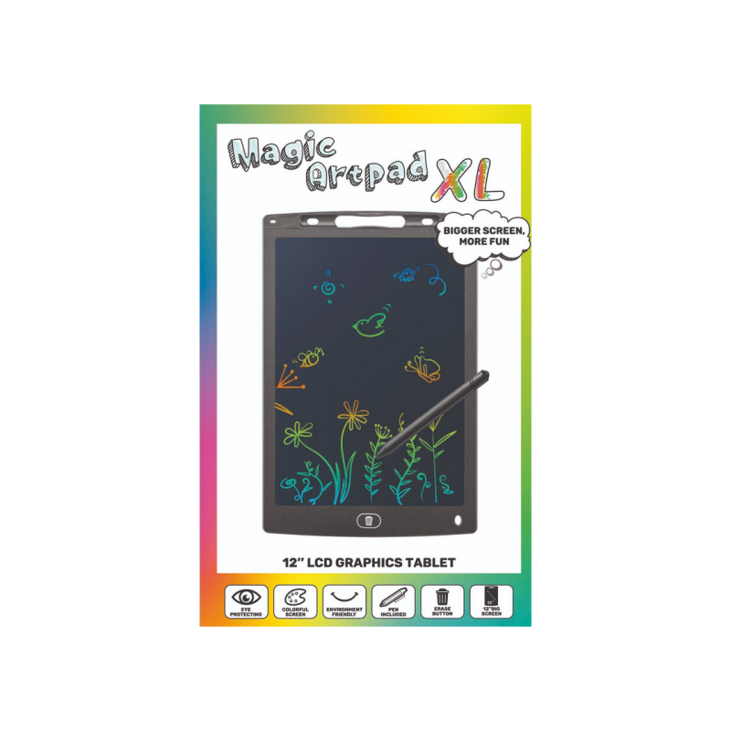 Graphic Tablet Cellular LCD Writing Tablet 12",Black