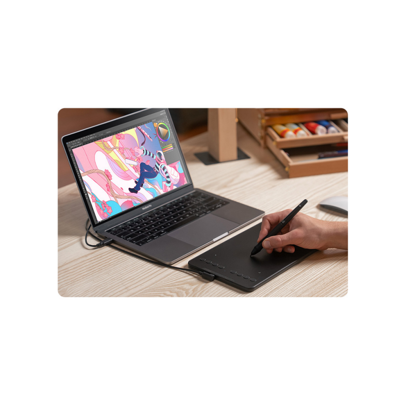 Tableta Grafica XP Pen DECO Mini7 V2, Black