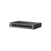 .8-port 10/100/1000Mbps POE, TP-LINK "LS108GP", with 8-Port PoE, 62W Budget, Auto Recovery, Metal