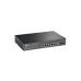 8-портовый гигабитный интеллектуальный PoE-коммутатор, TP-LINK "TL-SG2210MP", с 2 слотами SFP, стальной корпус, бюджетный вариант 150 Вт
