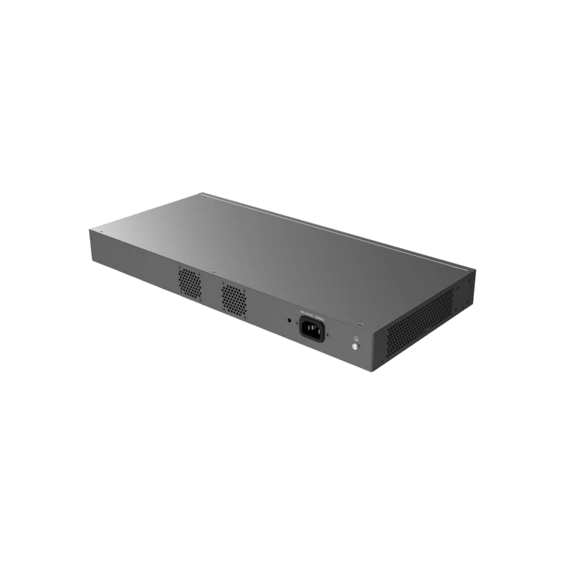 24-портовый гигабитный управляемый PoE-коммутатор, Grandstream "GWN7803P", 4xSFP, стальной корпус, бюджетный 360 Вт
