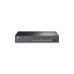 8-портовый гигабитный интеллектуальный PoE-коммутатор, TP-LINK "TL-SG2210MP", с 2 слотами SFP, стальной корпус, бюджетный вариант 150 Вт