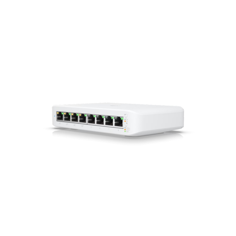 .8-port 10/100/1000Mbps Layer 2 Managed Ubiquiti PoE+ Switch, USW-Lite-8-POE, 8xPoE Ports, 52W budget