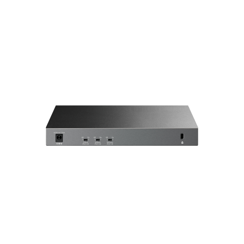 10-портовый 10/100/1000 Мбит/с POE+ коммутатор TP-LINK "LS1210GP", 8 портов PoE+, бюджет 61 Вт, автоматическое восстановление, SFP,