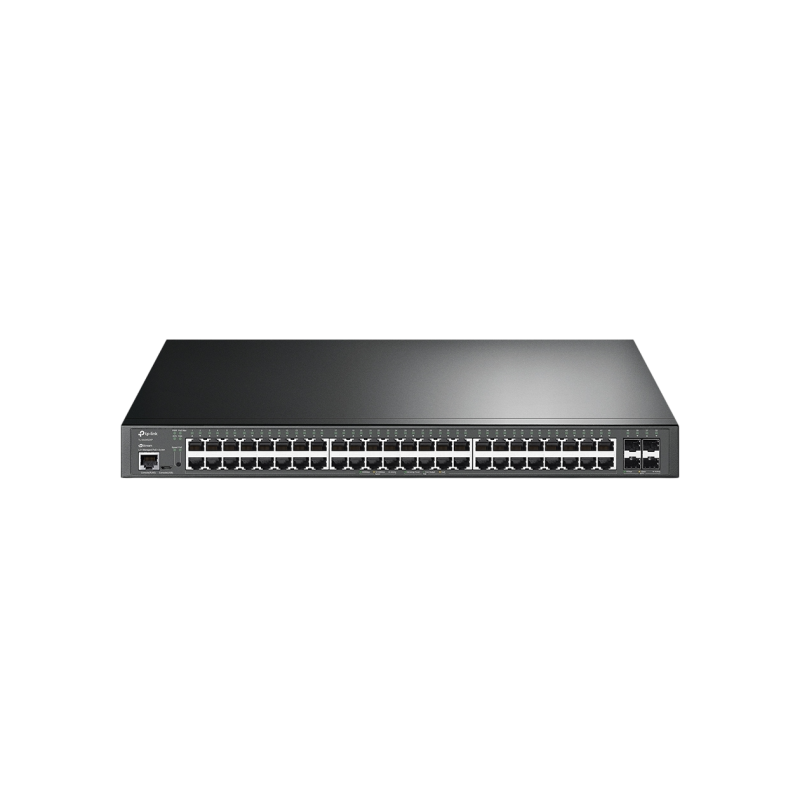 48-портовый гигабитный управляемый коммутатор L2+ PoE+ TP-LINK "TL-SG3452XP", 48 портов PoE+, 4x10G SFP+, 500 Вт