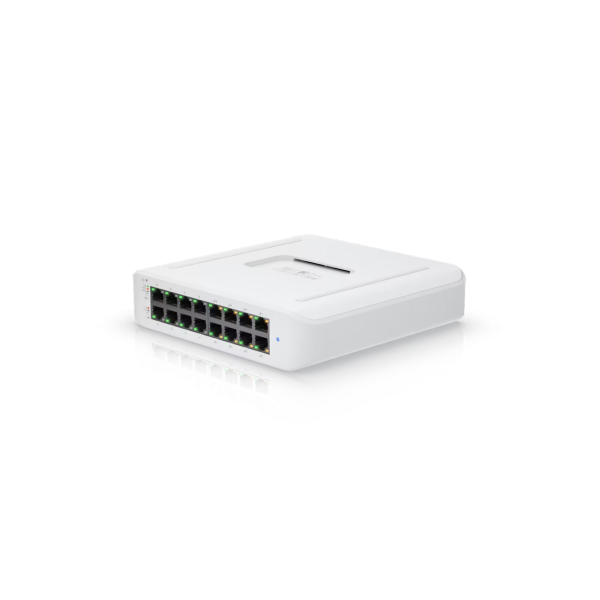 16-port Gigabit Layer 2 Managed Ubiquiti PoE+ Switch, USW-Lite-16-POE, 8xPoE Ports, 45W budget