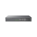 16-портовый гигабитный коммутатор Grandstream PoE+, GWN7702P, 8 портов PoE, бюджет 138 Вт, монтаж в стойку