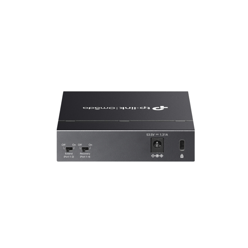 .5-port Gigabit Switch TP-LINK "DS105GP", with 4-Port PoE, steel case, 65W Budget, Autorecovery, Extend