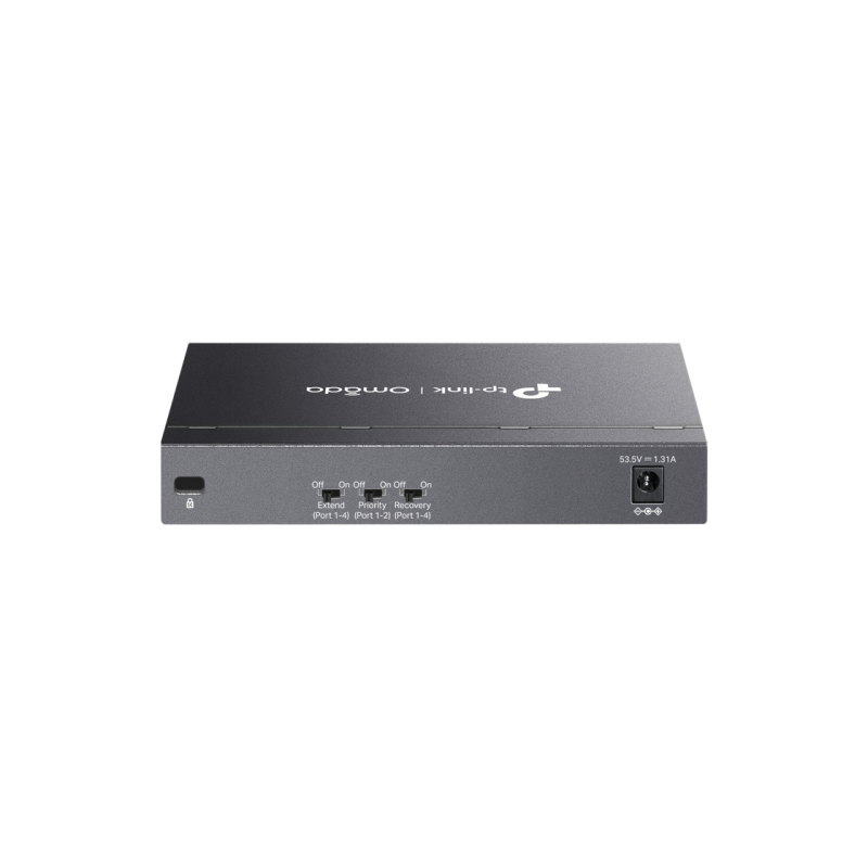.6-портовый 10/100M TP-LINK PoE+ коммутатор, DS106P, с 4 портами PoE, бюджет 67 Вт, автовосстановление, стальной корпус