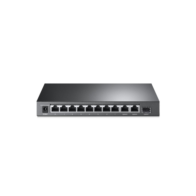 TP-Link TL-SL1311MP, 8-портовый коммутатор 10/100 Мбит/с POE+, 8 портов PoE+ 2xGbE, бюджет 124 Вт