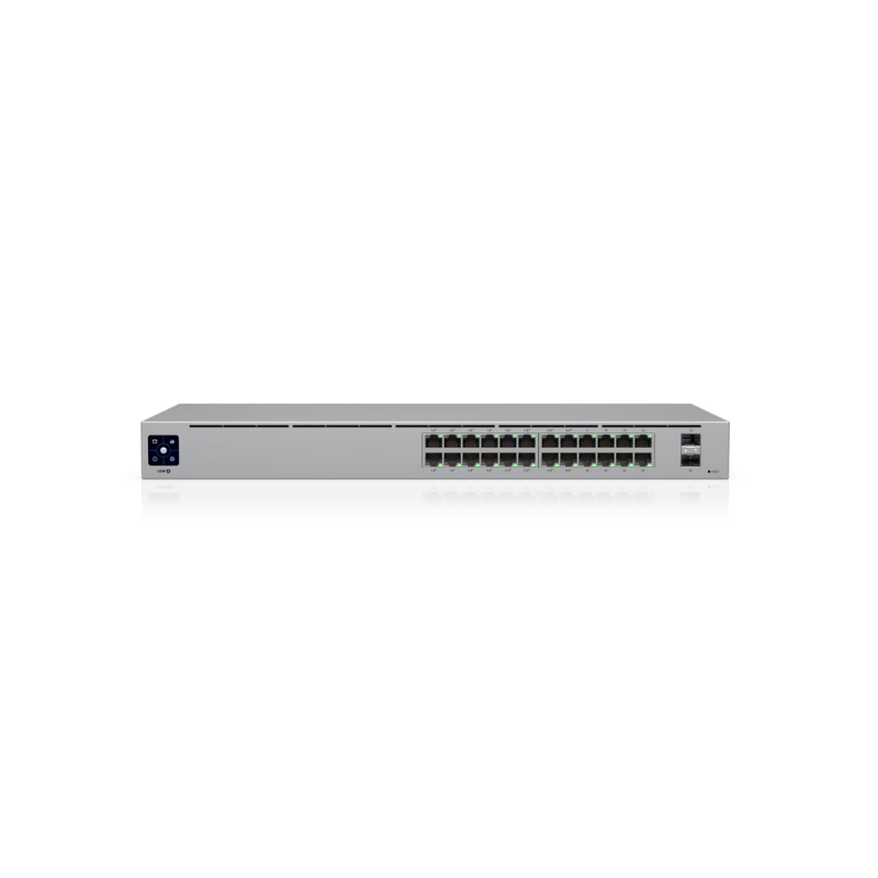 24-Port Gigabit Layer 2 Managed PoE+ Switch Ubiquiti Standart "USW-24-POE", 16xGbE PoE+, 8xGbE, 2xSFP, 